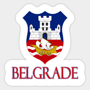 Belgrade, Serbia  - Coat of Arms Design Sticker